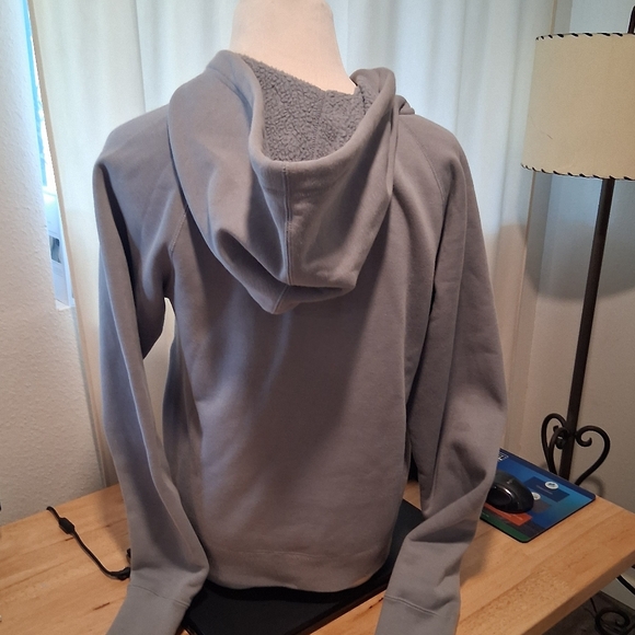 UNI QLO Full Zip Hoodie with Pockets : Small : Gray - Picture 10 of 11